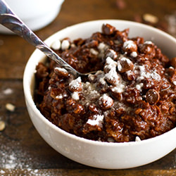 Double Chocolate Oatmeal - Recipe photo by pinchofyum
