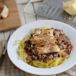 Low Fat Creamy Chicken Spaghetti - Recipe photo by claireg