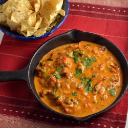 Queso Fundido - Recipe photo by The Foodie Couple