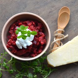 Risotto with Beetroots - Recipe photo by twinfood