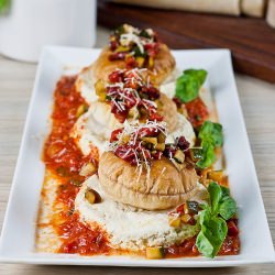 Baked Ricotta & Sautéed Vegetables - Recipe photo by Suzanneper