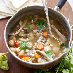 Crock Pot Pork Posole - Recipe photo by FoodieCrush
