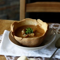 Onion Soup in a Edible Bowl - Recipe photo by Tasty Travel