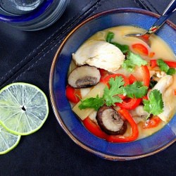 Thai Chicken Coconut Curry Soup - Recipe photo by smallkitchenchronicles