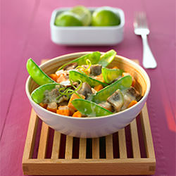 Eggplant And Snow Pea Curry - Recipe photo by finedininglovers