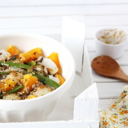 Cod and Orange Salad - Recipe photo by courecoulants