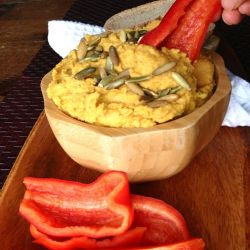 Pumpkin Hummus - Recipe photo by DreenaBurton