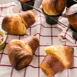 Popovers with Strawberry Butter - Recipe photo by Just One Cookbook