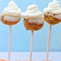 White Chocolate Pumpkin Pie Pop - Recipe photo by MargaritasInTheRain