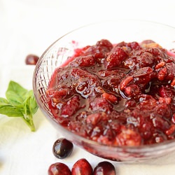 Cranberry Pomegranate Sauce - Recipe photo by craftymom