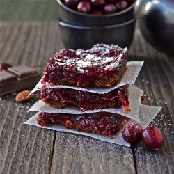 Cranberry Bars with Chocolate Crust - Recipe photo by lemonsandanchovies
