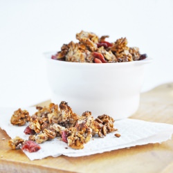 Peanut Butter and Cranberry Granola - Recipe photo by includingcake