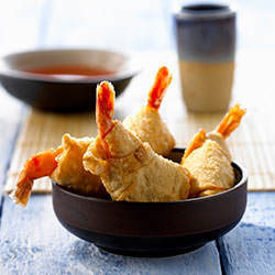 Thai Shrimps In Wonton Pastry - Recipe photo by finedininglovers