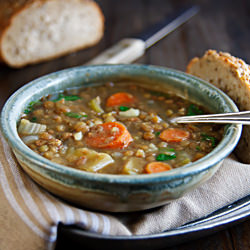Lentil Soup with Coriander Cumin - Recipe photo by goodneighbor