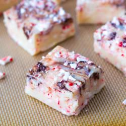 Peppermint Swirl Fudge - Recipe photo by sallysbakingaddiction