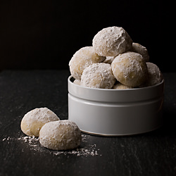 Cardamom Snowdrop Cookies - Recipe photo by Savory Simple
