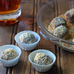Pumpkin Bourbon Balls - Recipe photo by DessertForTwo