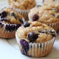 Blueberry Banana Muffins - Recipe photo by livelearnloveeat