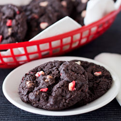 Chocolate Peppermint Crunch Cookies - Recipe photo by BarbaraBakes