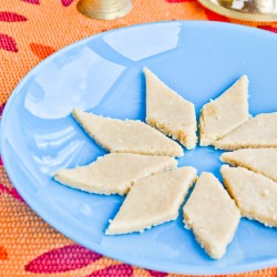 Kaju Katli – Cashew Nuts Dessert - Recipe photo by mywaytocook.com