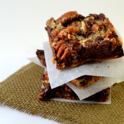 Chocolate Pecan Pie Bars - Recipe photo by supperforasteal