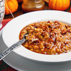 Slow Cooker Pumpkin Pie Steel Cut Oatmeal - Recipe photo by closetcooking