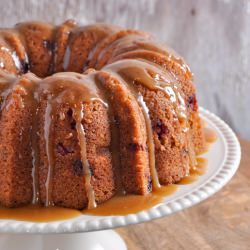 Pear Cranberry Bundt Cake - Recipe photo by fancyfoodfancy