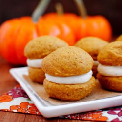 Pumpkin Spice Whoopie Pies - Recipe photo by iowagirleats