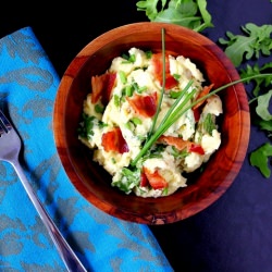 Bacon-Arugula Mashed Potatoes - Recipe photo by smallkitchenchronicles