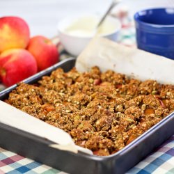 Pumpkin and Apple Crumble - Recipe photo by The Healthy Foodie