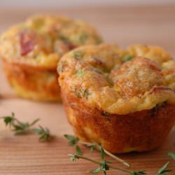 Savory Bread Pudding Muffin - Recipe photo by The Spice Route