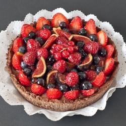 Fruit Tart with Chocolate Creme - Recipe photo by myownbakery