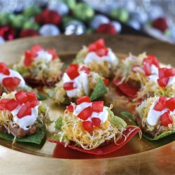 Christmas No-Bake Nachos - Recipe photo by TheHopelessHousewife