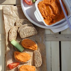 Roasted Red Pepper Hummus - Recipe photo by IsabelaCatalina
