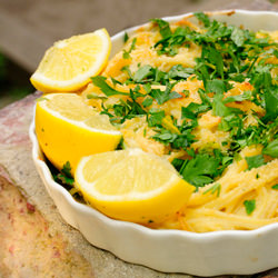 Lemon Pasta - Recipe photo by starvingchef