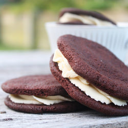 Homemade Oreos with Caramel Filling - Recipe photo by beclovesbaking