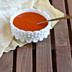 Red Pepper Vinaigrette - Recipe photo by VVK