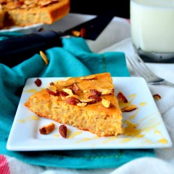 Banana Cake with Almonds - Recipe photo by arcsfoodparadise