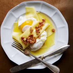 Deconstructed Carbonara - Recipe photo by foodrepublic