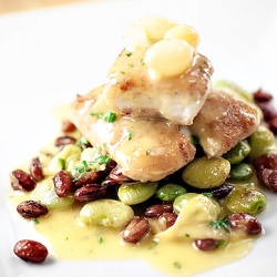 Red Snapper w/ Pickled Pearl Onions - Recipe photo by mtlabor