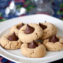Peanut Butter Blossoms - Recipe photo by tideandthyme