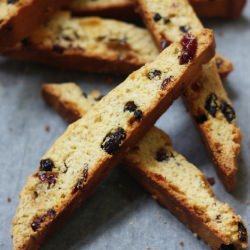 Cornmeal & Fruit Biscotti - Recipe photo by the tummy train