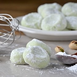 Pistachio Wedding Cookies - Recipe photo by motherthyme