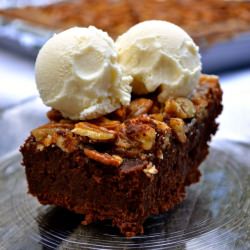 Pecan Pie Brownies - Recipe photo by thepreppedchef