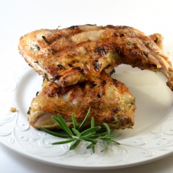 Rosemary Bricked Chicken - Recipe photo by supperforasteal