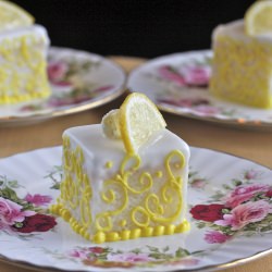 Lemon Glazed Petit Fours - Recipe photo by TheHopelessHousewife