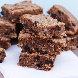 Banana Chocolate Chip Blondies - Recipe photo by purelytwins