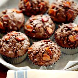 Chocolate-Bacon Muffins - Recipe photo by MotherEarthNewsAndFriends