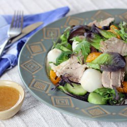 Pork Roast, Lychee & Mandarin Salad - Recipe photo by rsmacaalay
