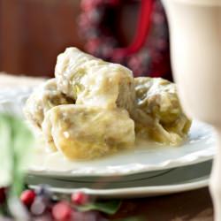 Stuffed Cabbage Rolls - Recipe photo by olibiakos